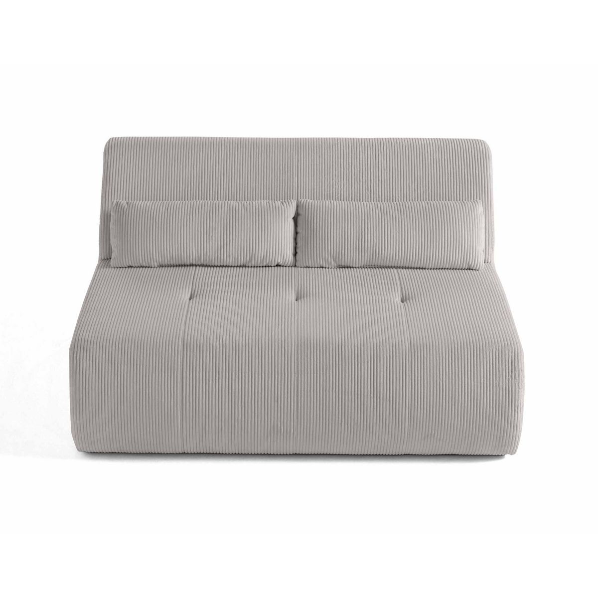 LISA DESIGN Onyx - canapé droit 2 places - en velours côtelé