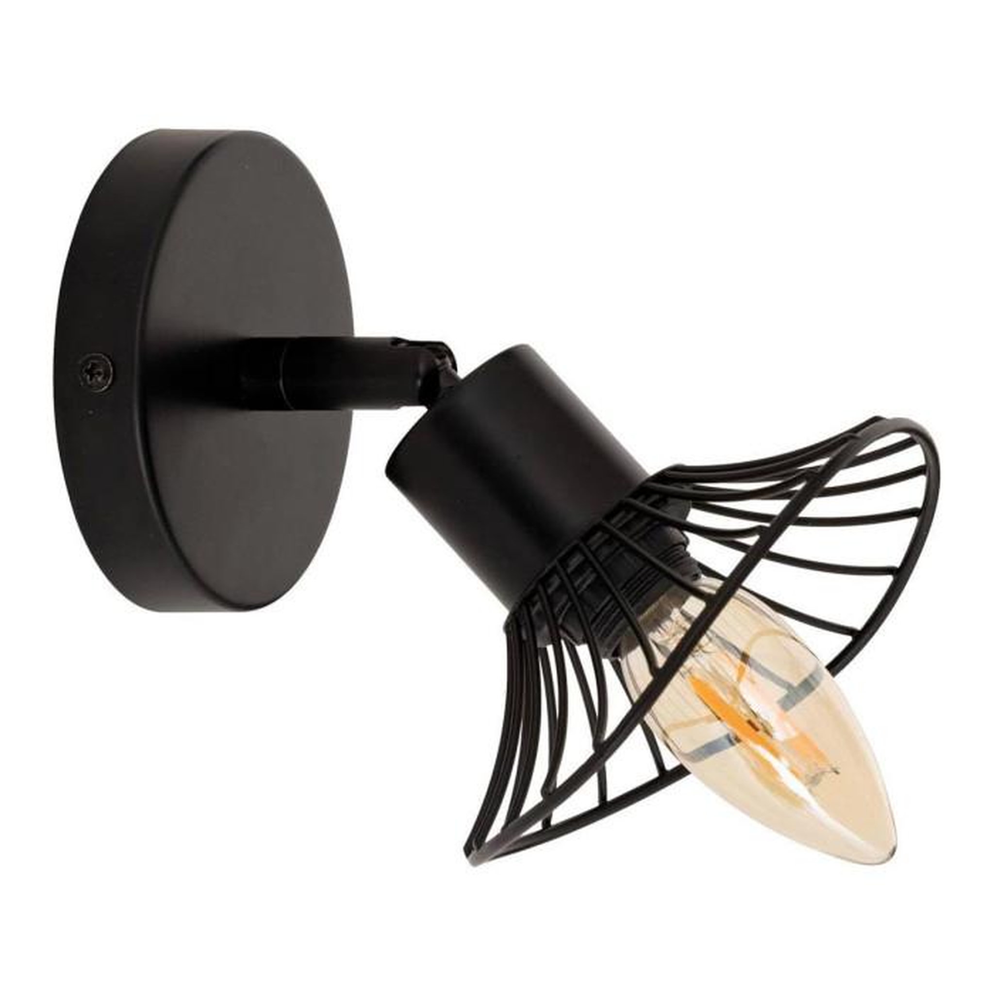 ATMOSPHERA Applique Murale Orientable en Métal  Adelia  17cm Noir