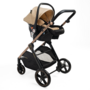 Voir la diapositive 3 : BEBELISSIMO Poussette combinée trio 3 en 1 - siège auto 0+ IRIS – nacelle – base Isofix - jambe de force – jusqu'à 22kg  - beige