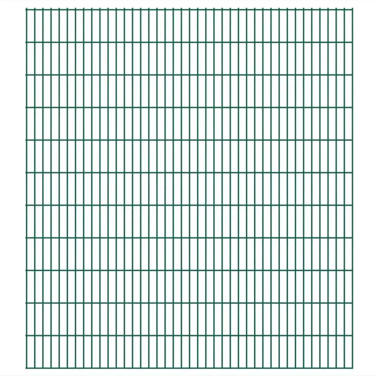 VIDAXL Panneaux de cloture de jardin 2D 2,008x2,23 m 32 m total Vert