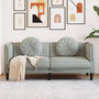 Voir la diapositive 1 : VIDAXL Canape avec coussins 2 places gris clair velours