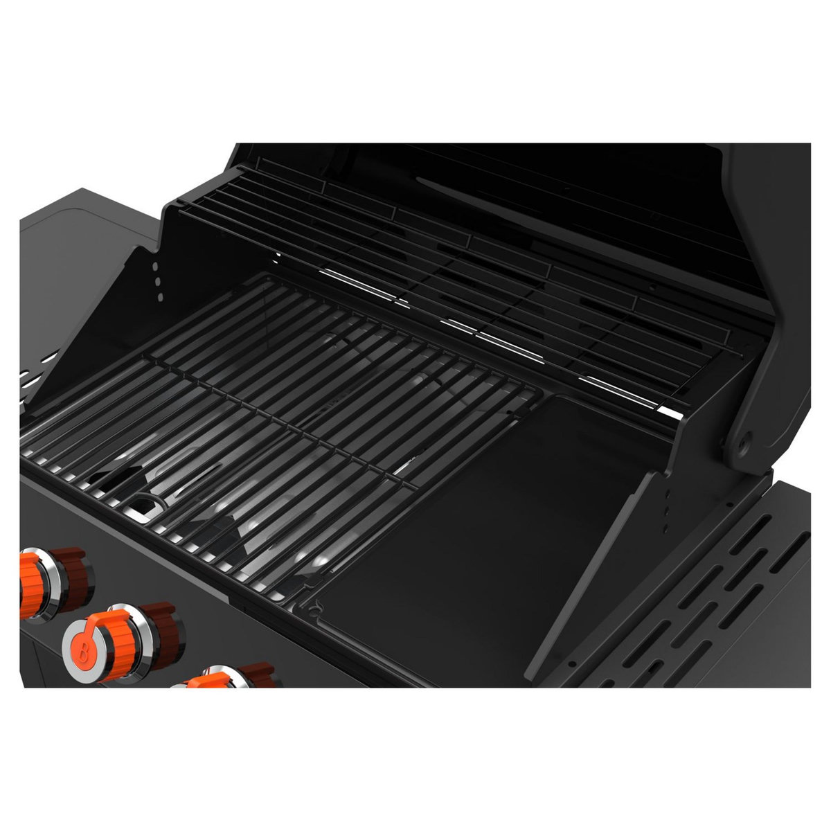 BRASERO Barbecue à gaz 4 brûleurs easy clean SPRING