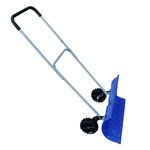 OUTILS PERRIN Poussoir à roues lame Polypro avec guidon articulé réglable - 660 x 320 mm