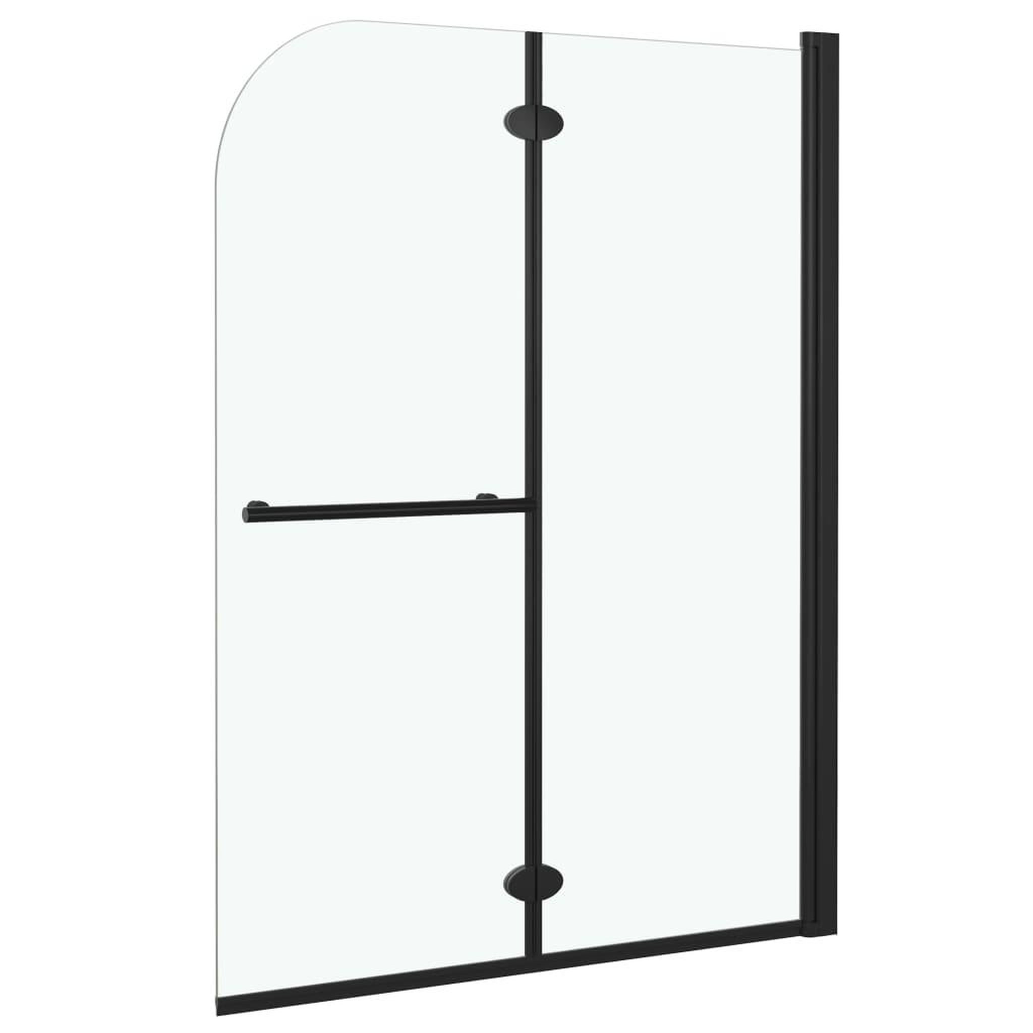Voir la diapositive 3 : VIDAXL Cabine de douche pliable 2 panneaux ESG 95x140 cm Noir