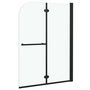 Voir la diapositive 3 : VIDAXL Cabine de douche pliable 2 panneaux ESG 95x140 cm Noir