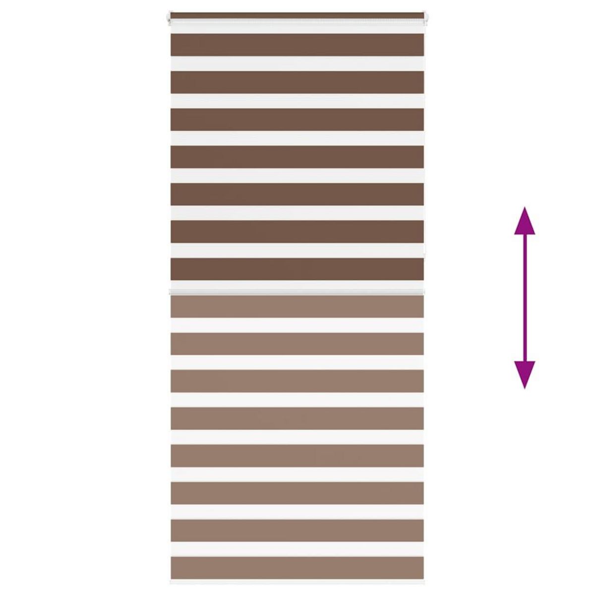 VIDAXL Store zebre marron 105x230cm largeur du tissu 100,9cm polyester