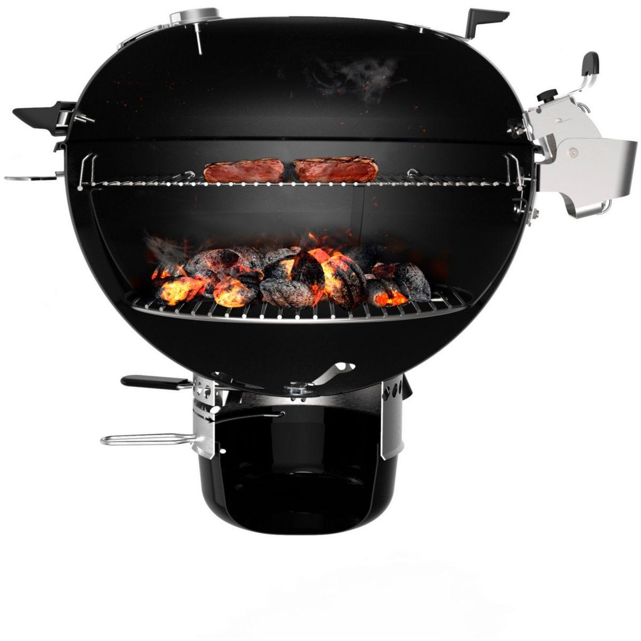 Voir la diapositive 4 : Weber Barbecue charbon master-touch gbs premium e-5775 black sur pied 57 cm + grill gbs en fonte