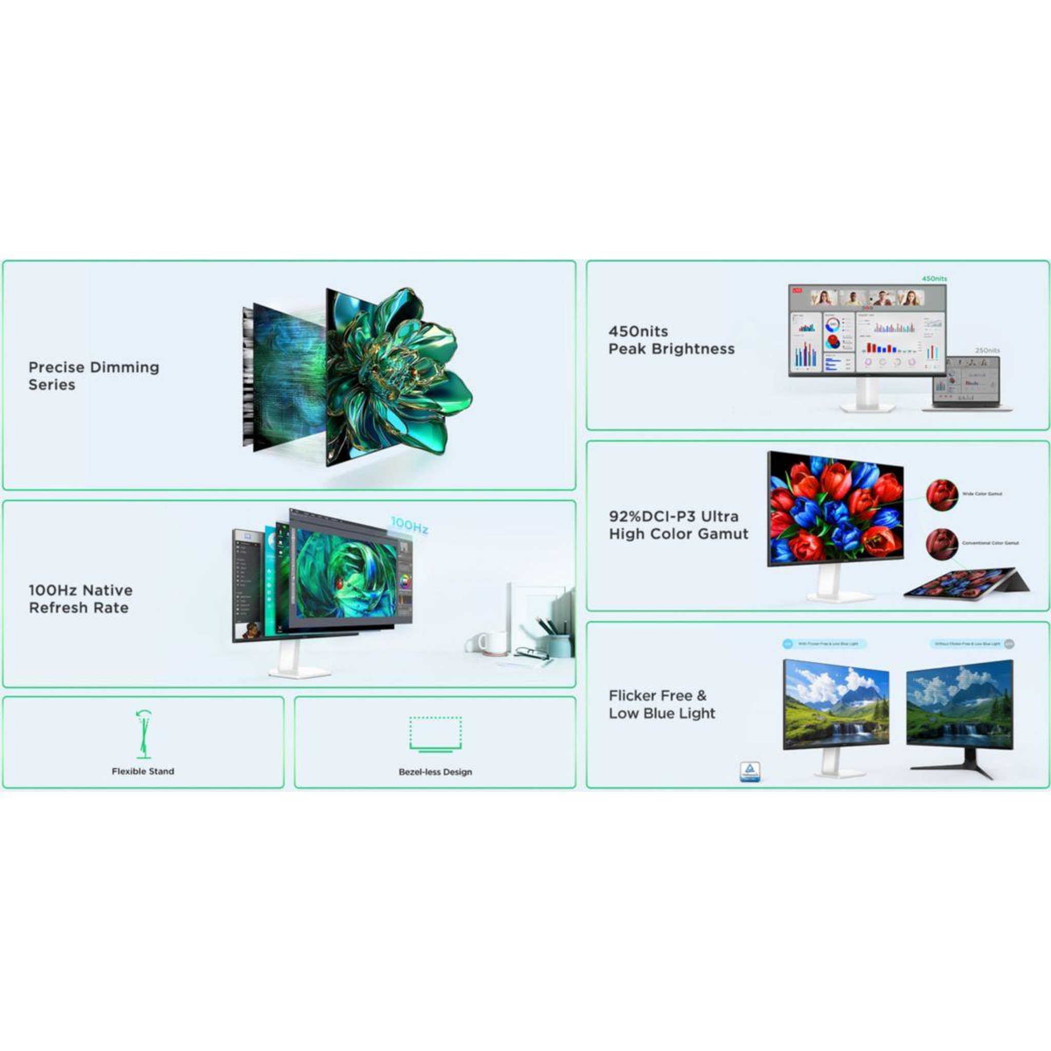 Voir la diapositive 4 : TCL Ecran pc gamer 24g54 24  full hd 100hz va miniled hdr 400 hdmi 2.1