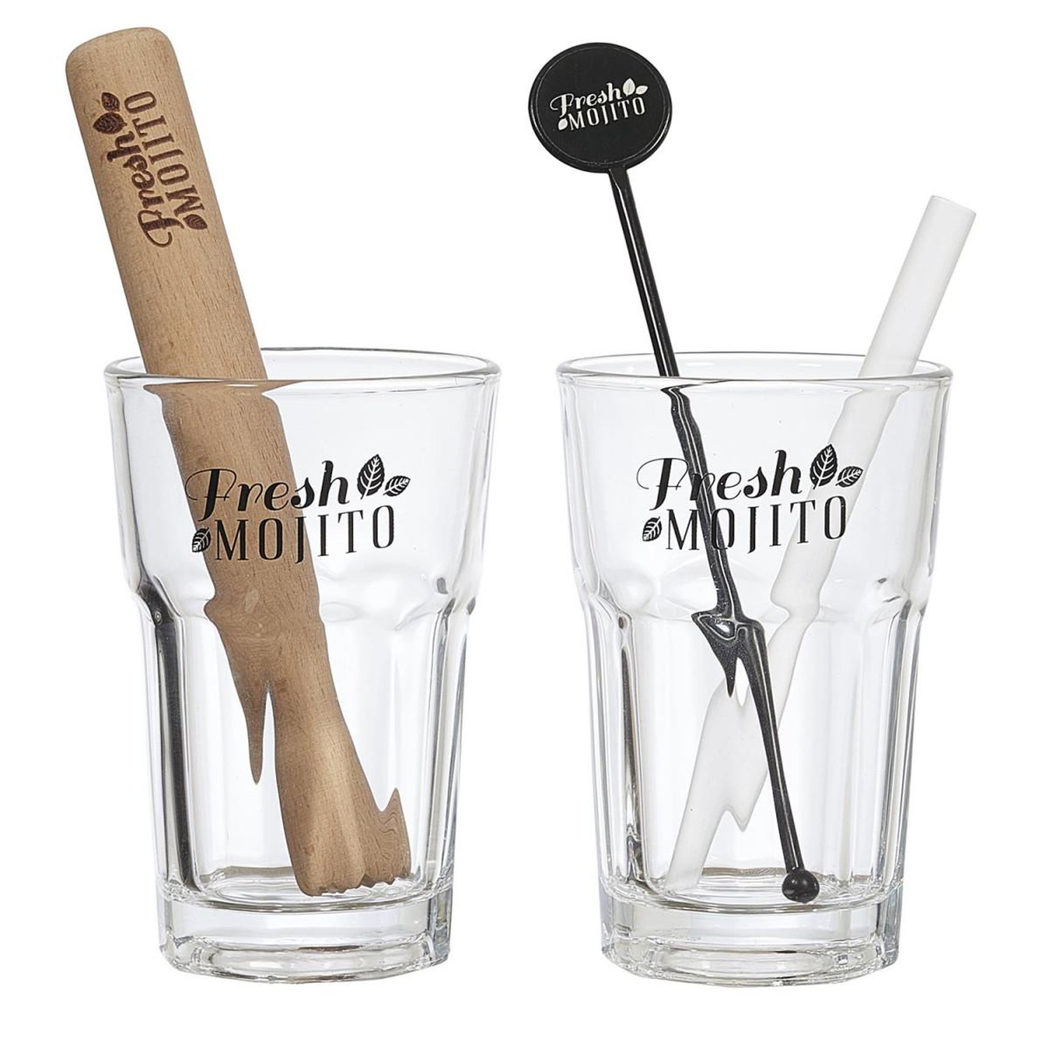 Voir la diapositive 2 : COOK CONCEPT Coffret mojito avec recette  fresh  40cm multicolore