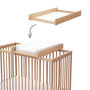 Voir la diapositive 3 : WEBABY Plan à langer amovible avec matelas pour lit bébé ESSENTIEL en bois