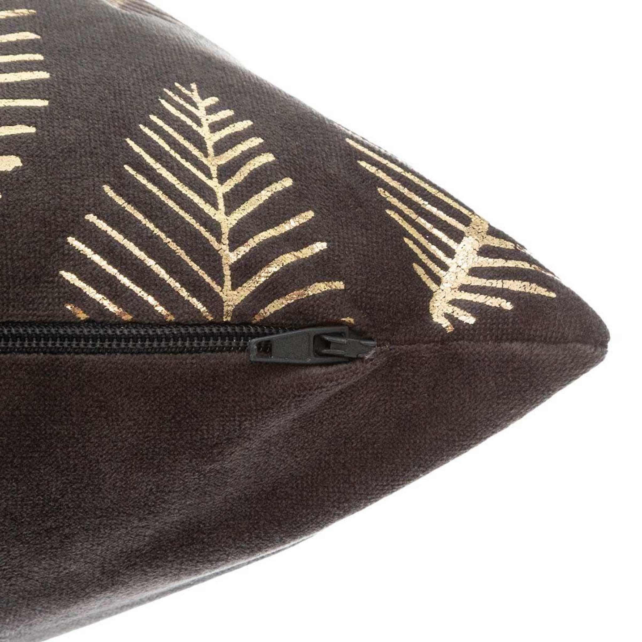 Voir la diapositive 3 : ATMOSPHERA Coussin Déhoussable Velours  Tropicor  40x40cm Gris