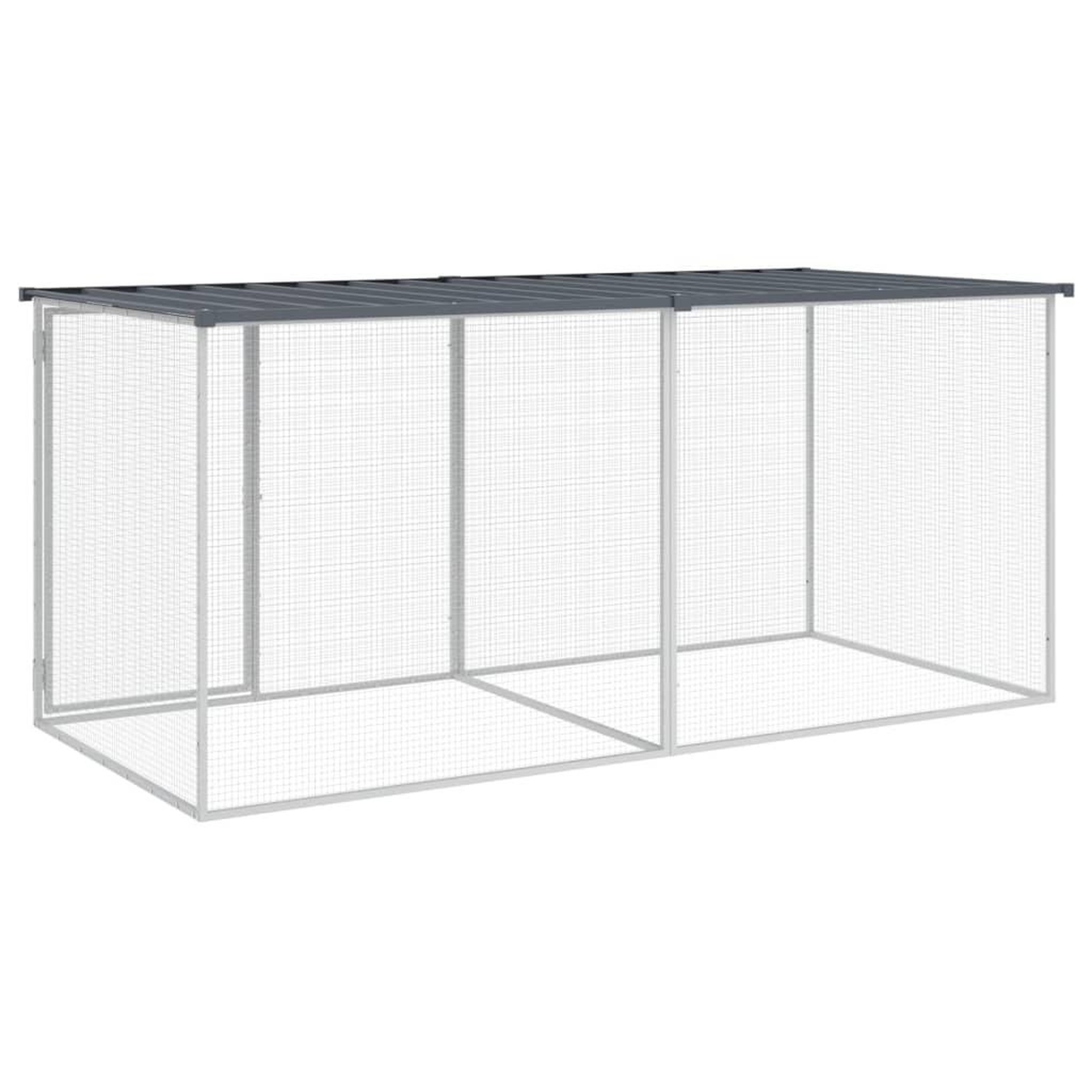 Voir la diapositive 5 : VIDAXL Poulailler avec toit anthracite 203x98x90 cm acier galvanise