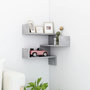 Voir la diapositive 1 : VIDAXL Etagere murale d'angle Gris beton 40x40x50 cm Bois d'ingenierie