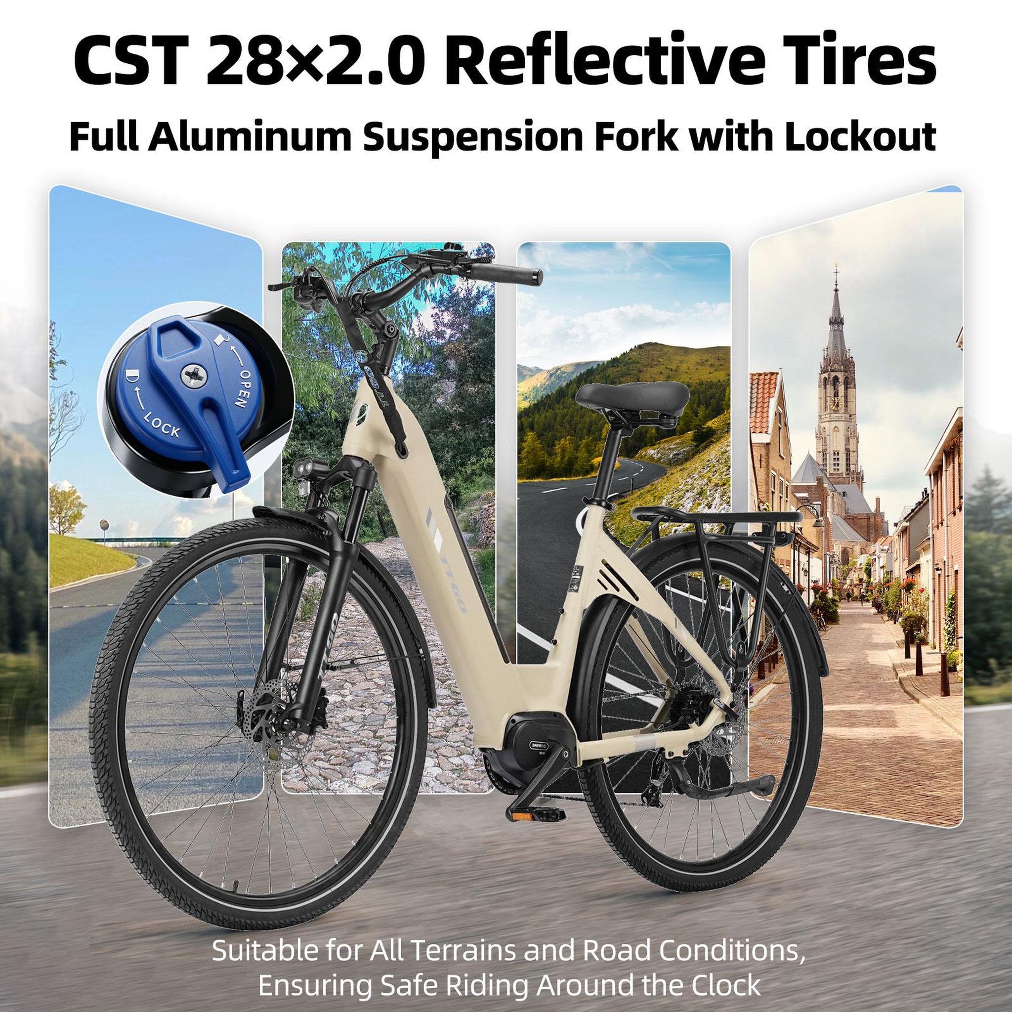 Voir la diapositive 6 : TTGO Vélo électrique TTGO C7 SE 28  à moteur central