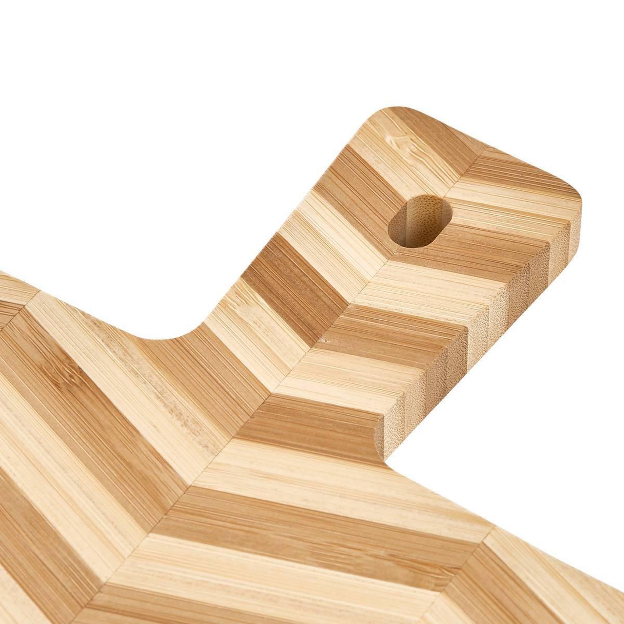 Voir la diapositive 2 : FIVE Planche à découper en bambou  woody  30cm beige