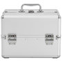 Voir la diapositive 3 : VIDAXL Mallette à maquillage 22x30x21 cm Argenté Aluminium