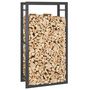 Voir la diapositive 5 : VIDAXL Portant de bois de chauffage Noir mat 50x28x94 cm Acier