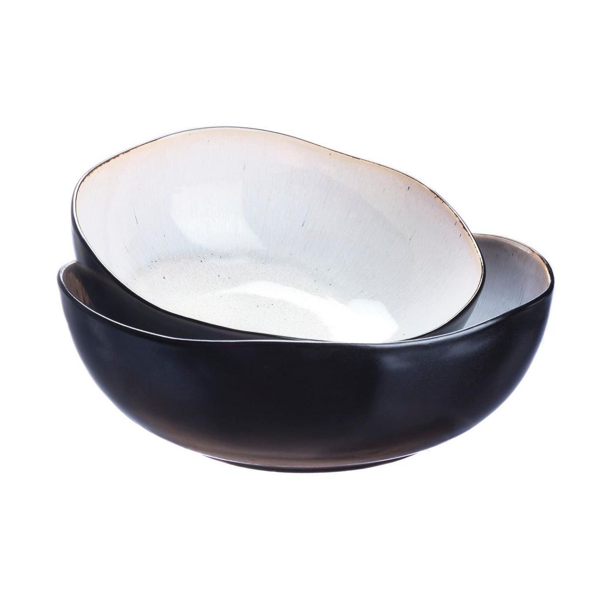 BJORN Saladier IRIS Ø24cm et Ø28,5cm - 2 pièces - Blanc ivoire