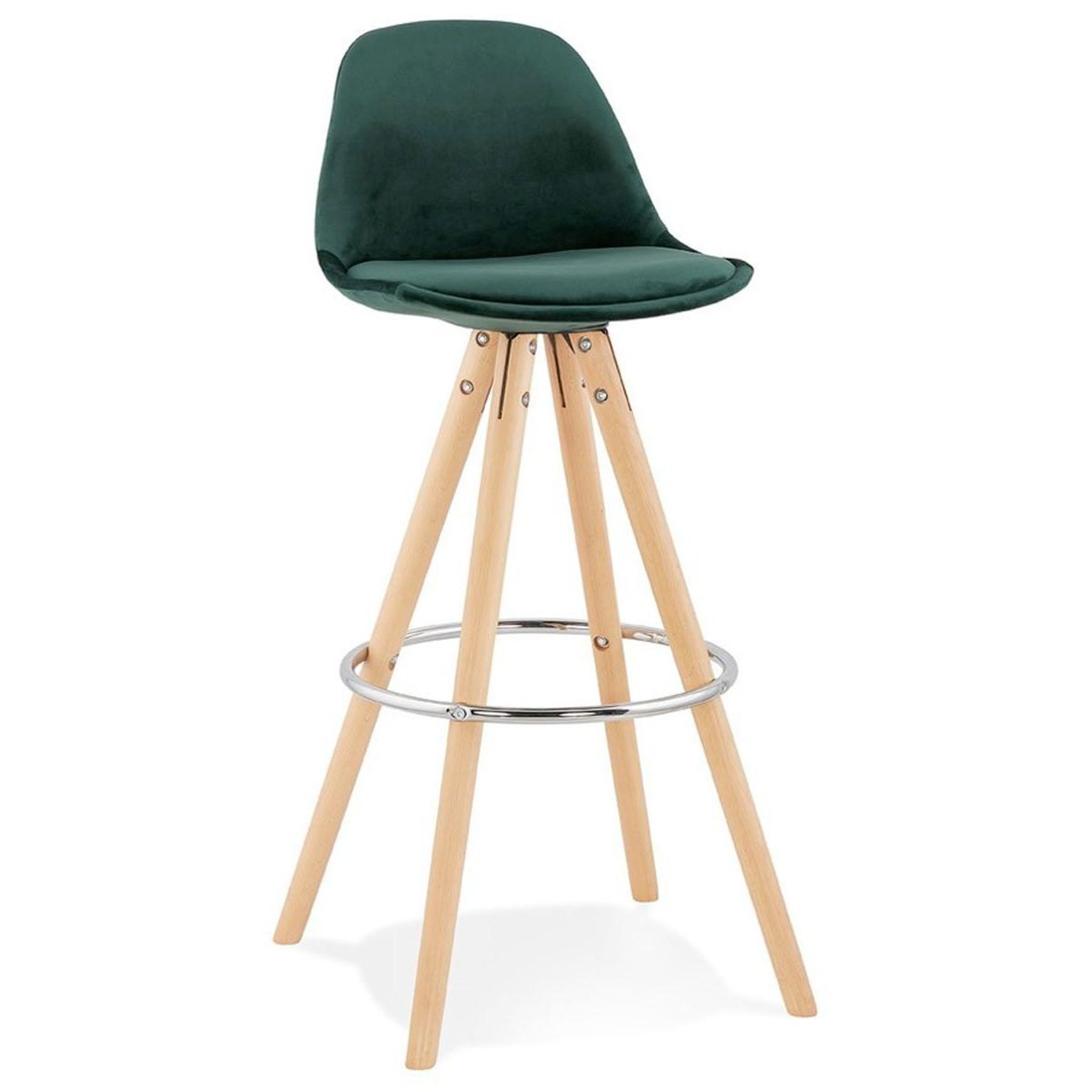 Voir la diapositive 1 : Paris Prix Tabouret de bar scandinave  miro  97cm vert & naturel