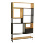 Voir la diapositive 1 : Paris Prix Étagère en Bois  Tina  110cm Noir & Naturel