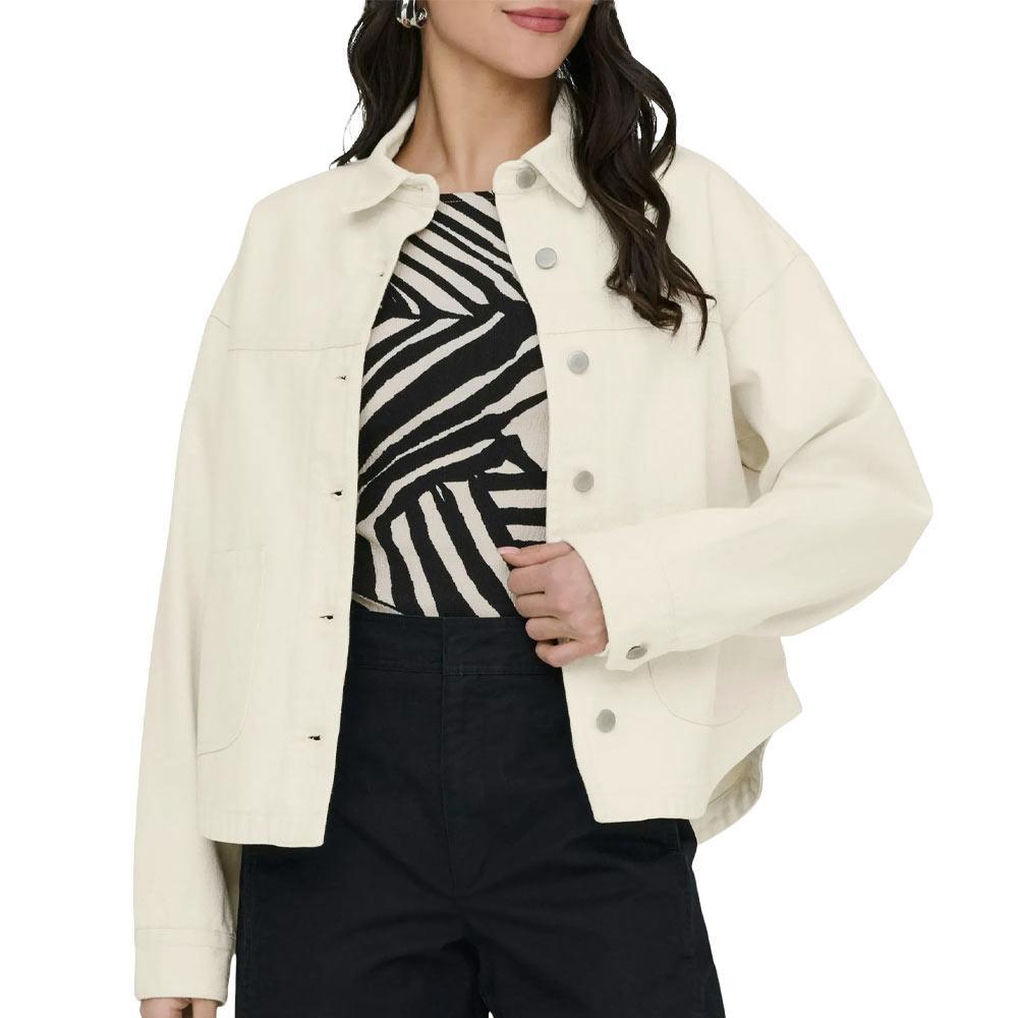 JACQUELINE DE YONG Veste Ecru Femme JDY Noma. Coloris disponibles : Beige