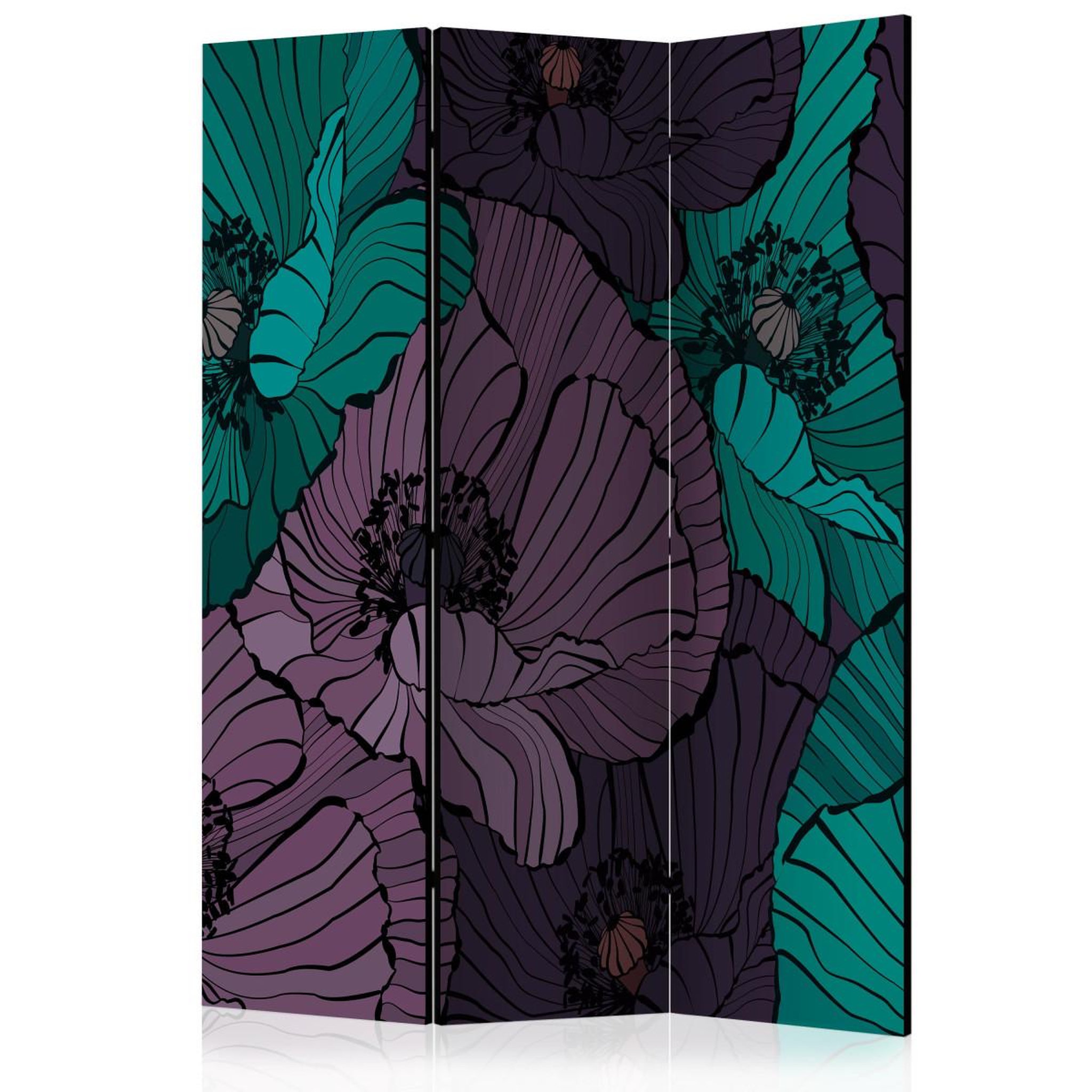 Paris Prix Paravent 3 volets  flowerbed  135x172cm