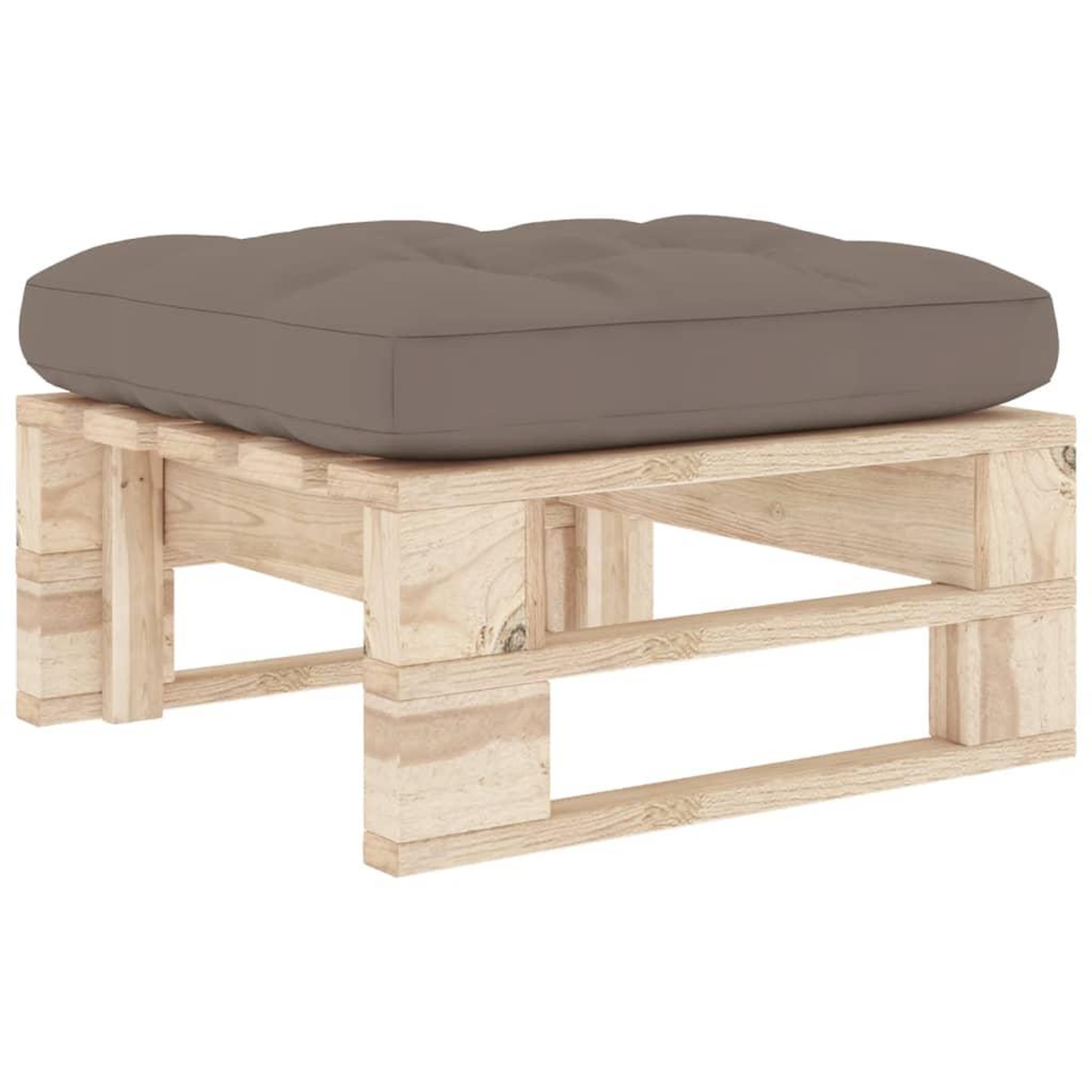 Voir la diapositive 2 : VIDAXL Pouf palette de jardin bois de pin impregne