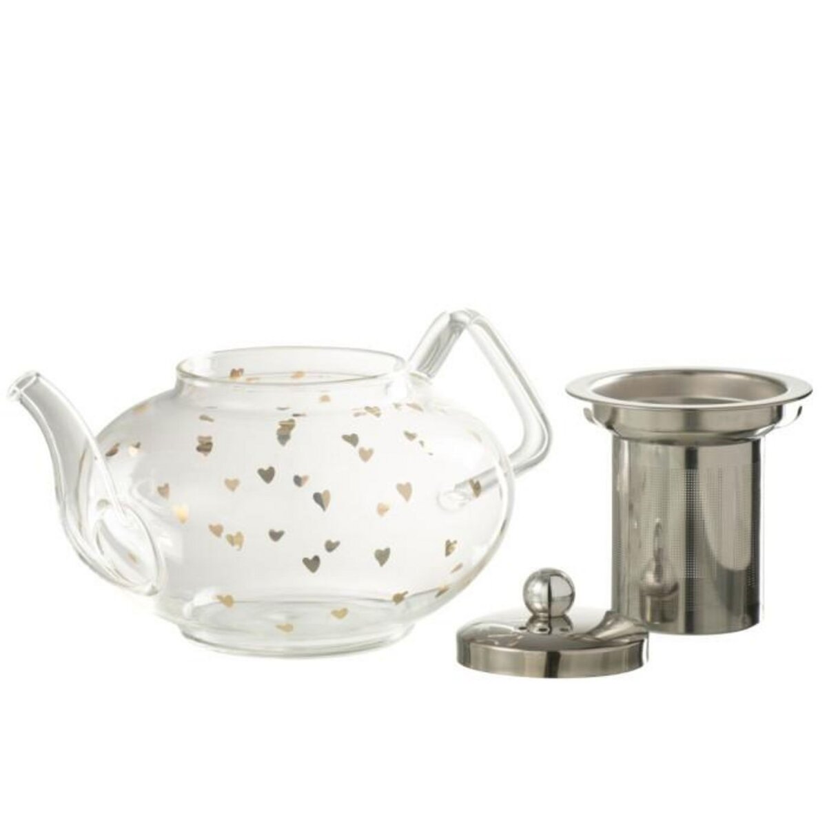Paris Prix Théière en Verre  Cœur  90cl Transparent