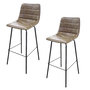 Voir la diapositive 1 : TOILINUX Lot de 2 Tabourets de bar design industriel Brooklyn