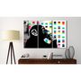 Voir la diapositive 2 : Paris Prix Tableau Imprimé  The Thinker Monkey - Banksy
