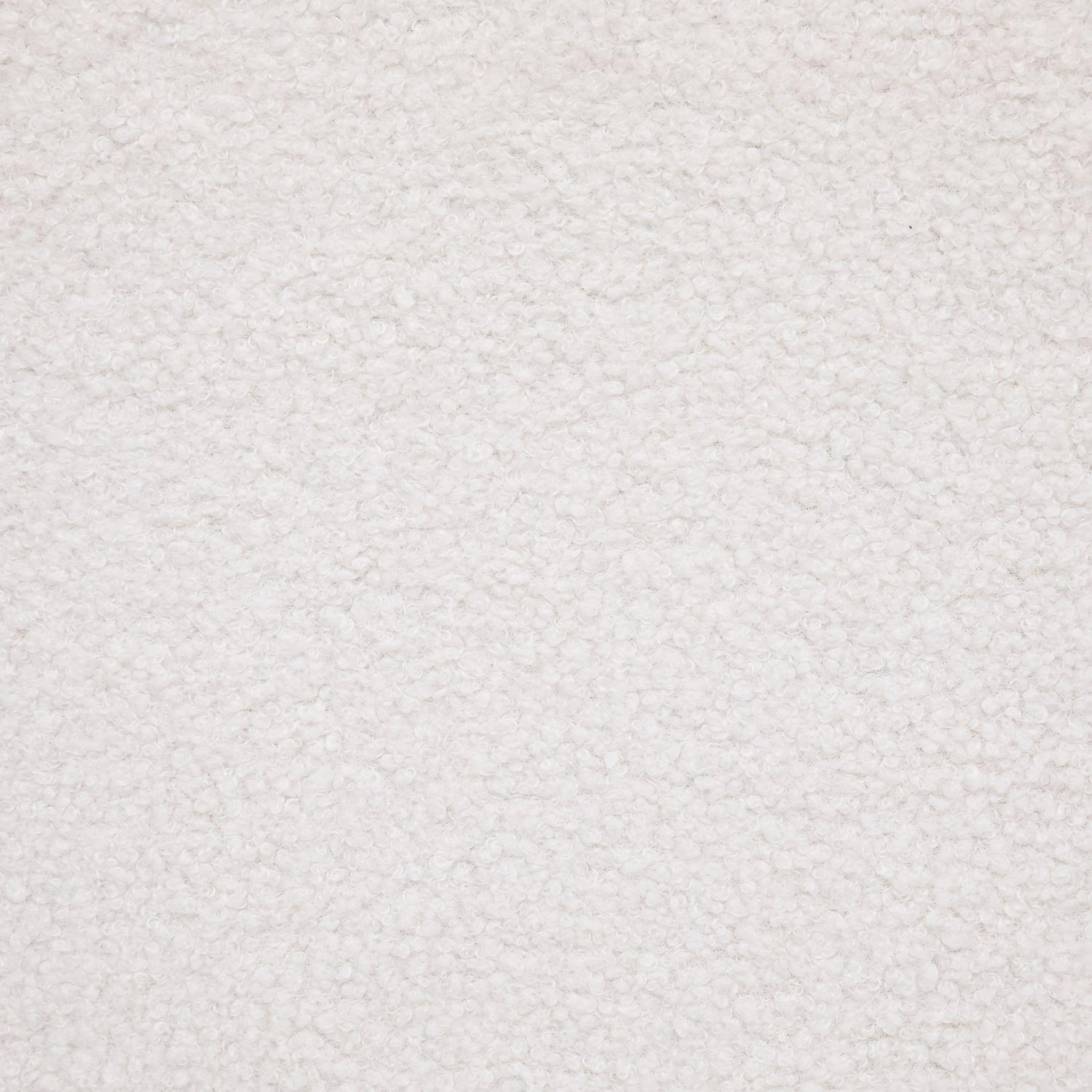 Voir la diapositive 4 : TOILINUX Lot de 4 chaises confortables en polyester effet bouclette et pieds en fer roka - blanc