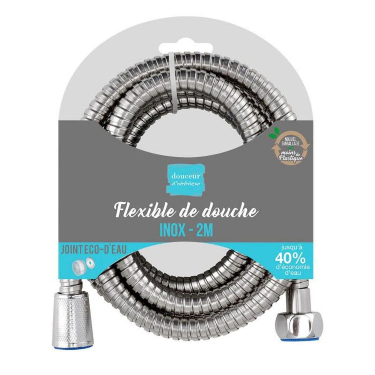 Paris Prix Flexible de Douche en Inox  Hydro  2m Chrome