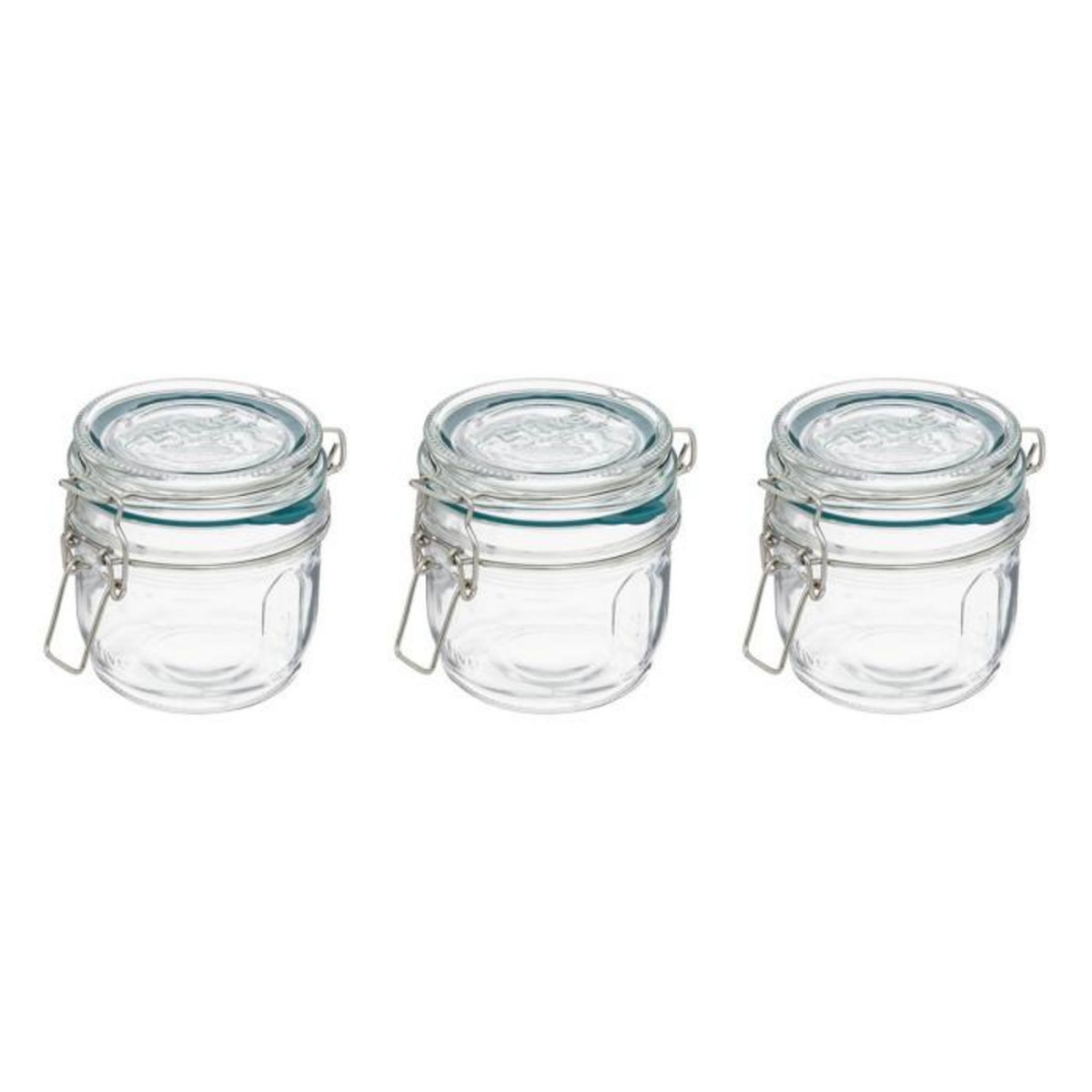 FIVE Lot de 3 Bocaux Terrines en Verre Gradué  Jarro  0,325L Transparent