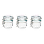 FIVE Lot de 3 Bocaux Terrines en Verre Gradué  Jarro  0,325L Transparent