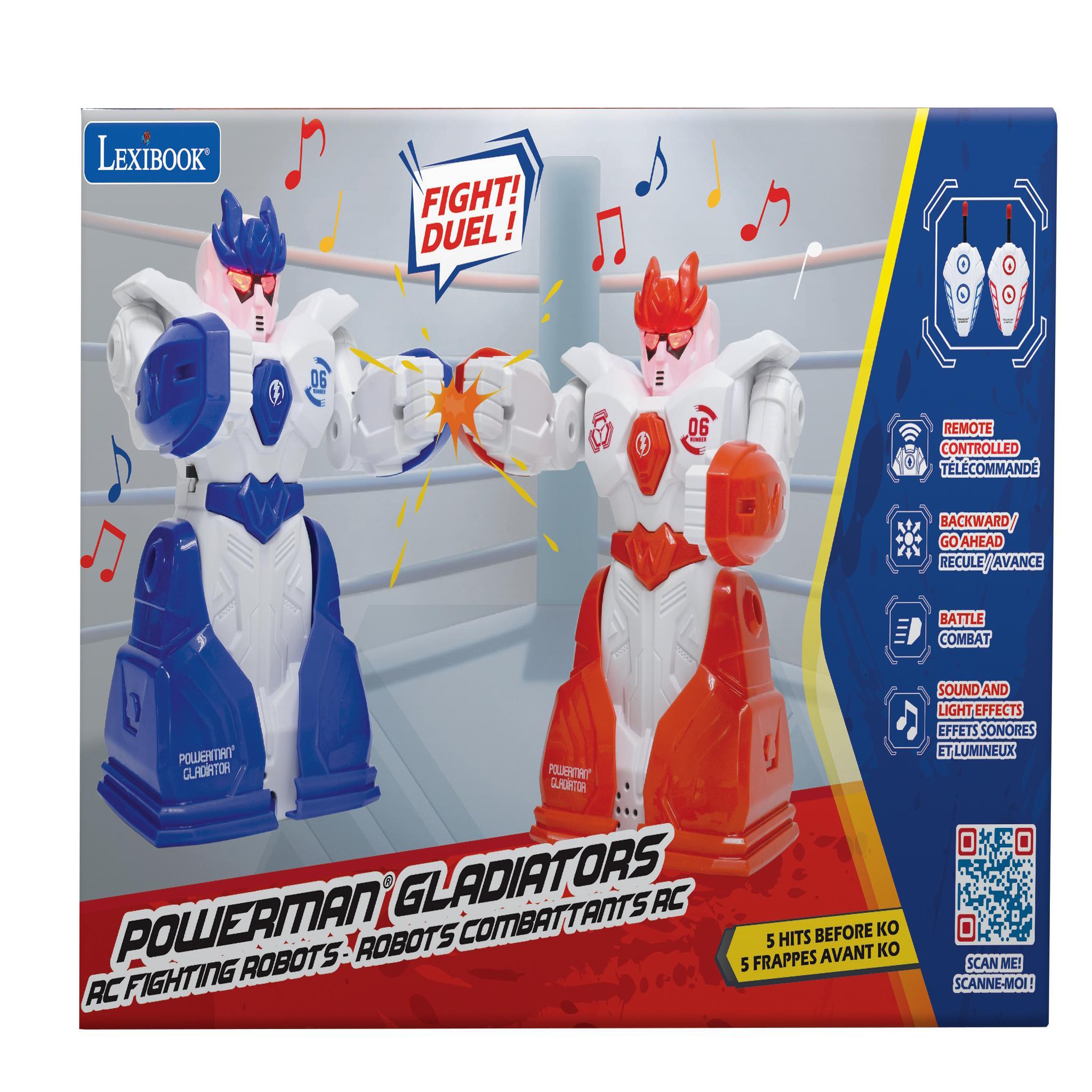 Voir la diapositive 5 : Lexibook POWERMAN GLADIATOR Robots combattants avec télécommande