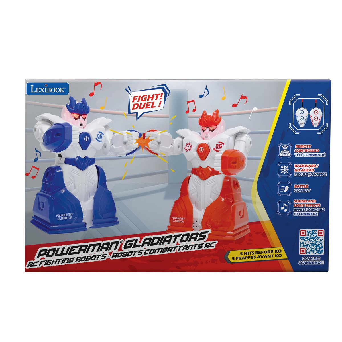 Lexibook POWERMAN GLADIATOR Robots combattants avec télécommande