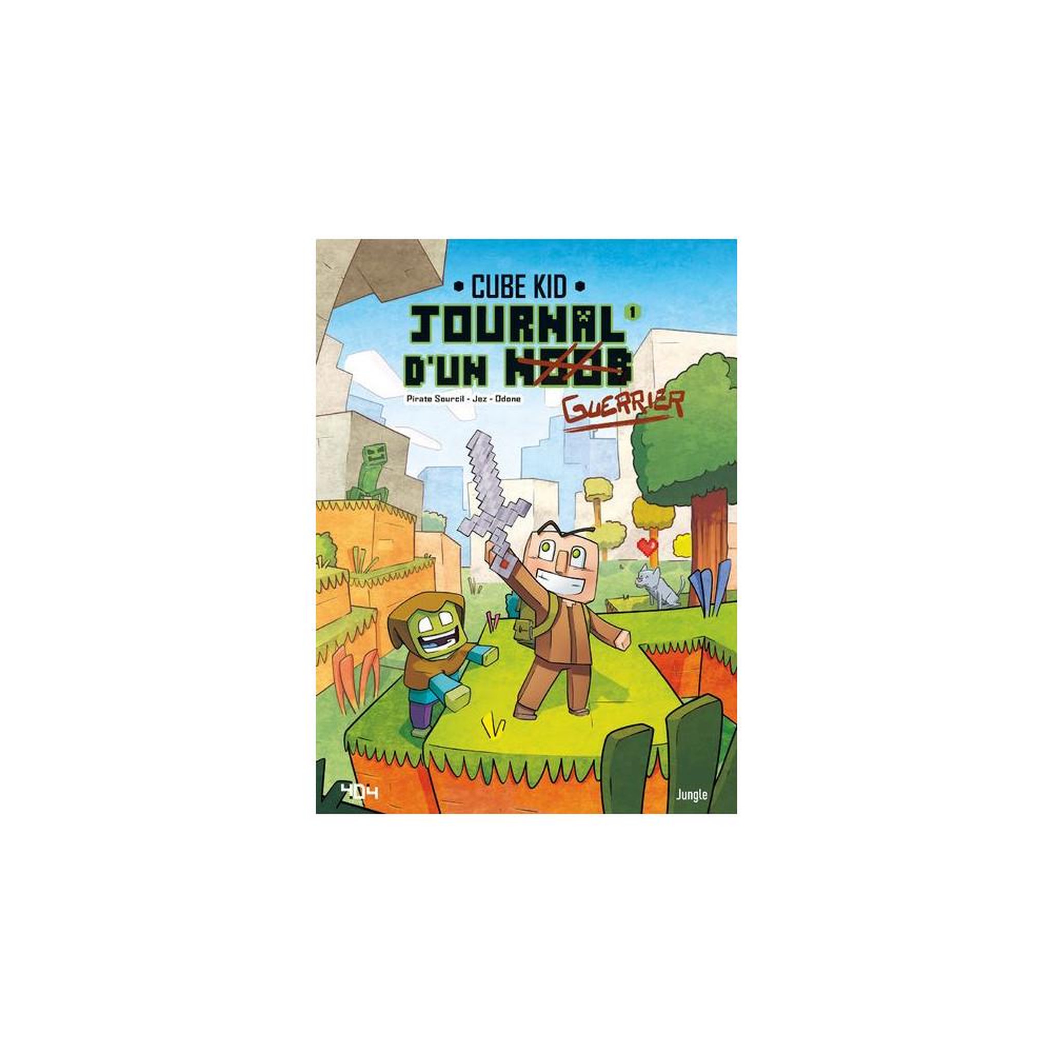 Livre journal d'un noob tome 1 : un nouveau guerrier - couverture rigide, 48 pages, illustration couleur
