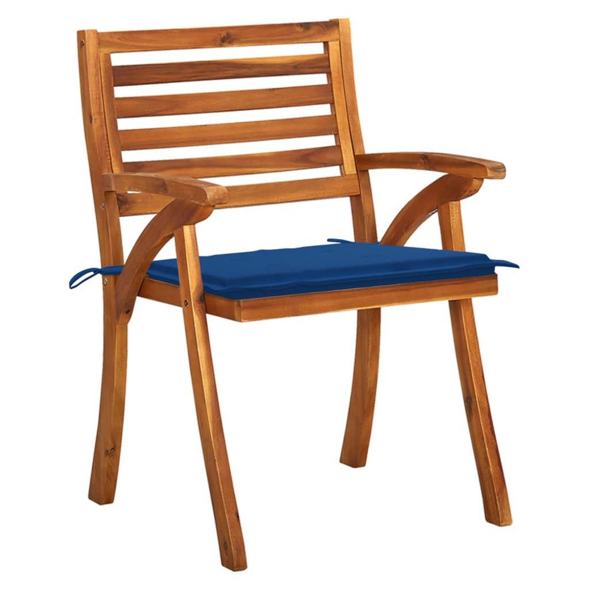Voir la diapositive 4 : VIDAXL Chaises de jardin avec coussins lot de 8 Bois d'acacia solide