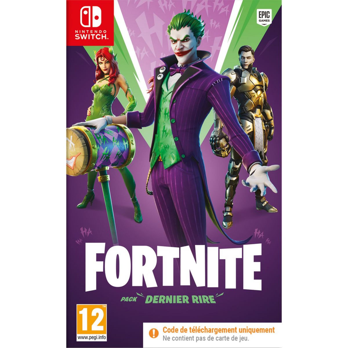 Fortnite Pack Dernier Rire - Code de Téléchargement Nintendo Switch