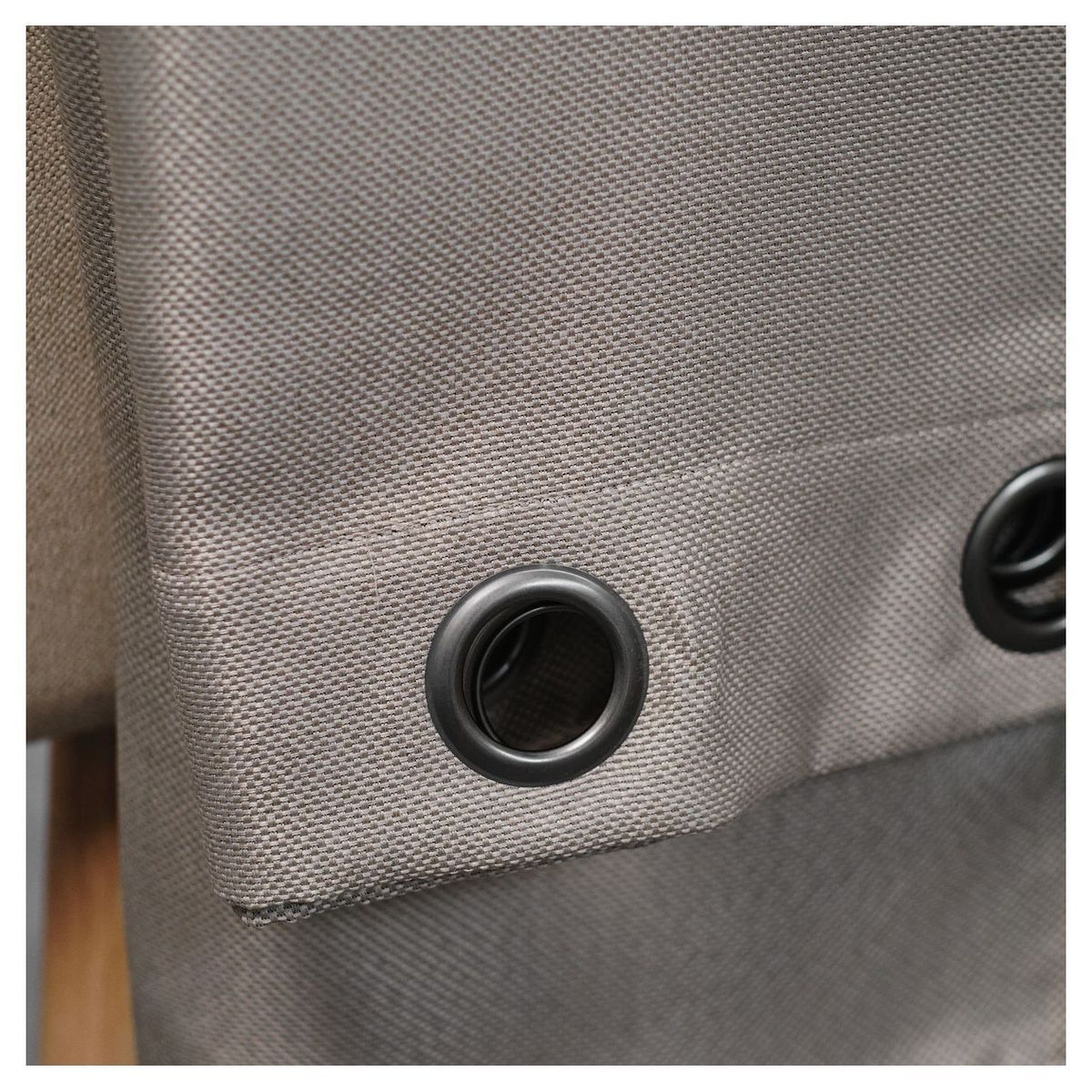 TODAY Rideau uni isolant effet Chambray à oeillets