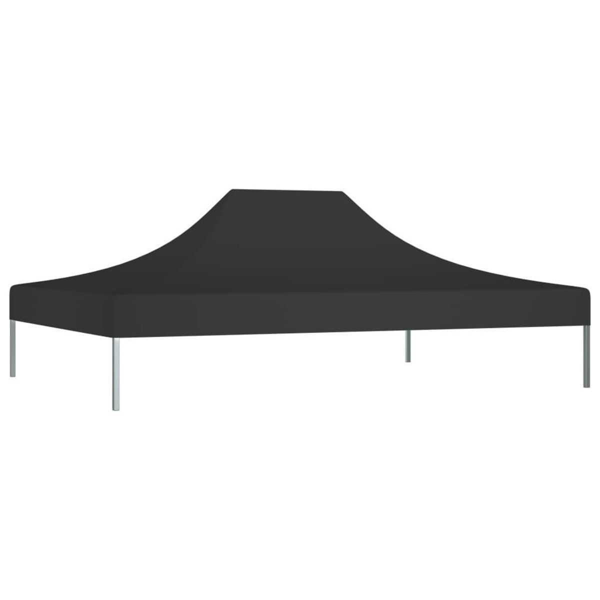 VIDAXL Toit de tente de reception 4,5x3 m Noir 270 g/m^2