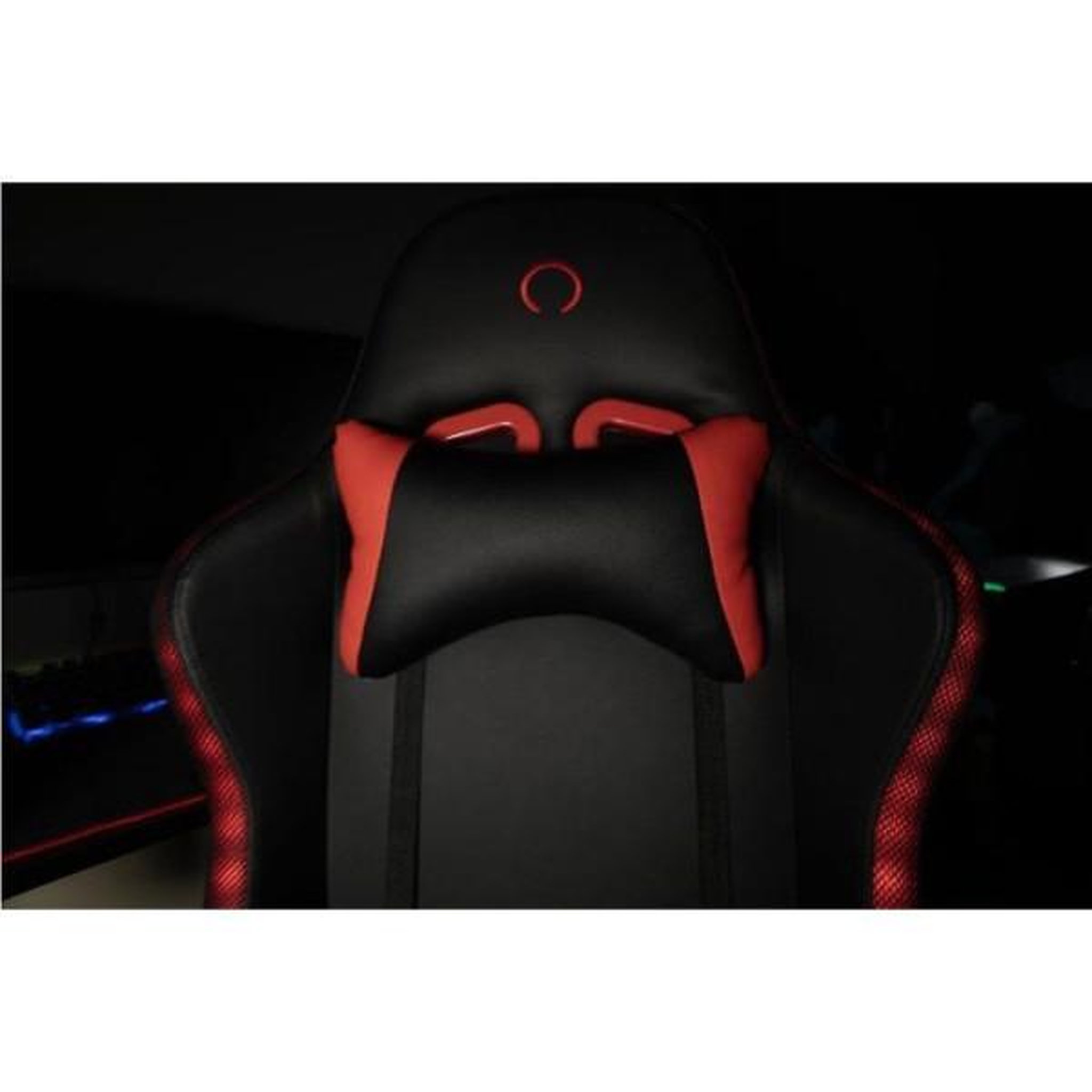 Voir la diapositive 3 : KONIX Chaise de bureau gaming - konix - phantom - éclairage rvb - inclinaison 135° - synthétique - coussin lombaires et cervicaux -