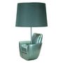 Voir la diapositive 3 : Paris Prix Lampe à Poser Déco  Midcentury  43cm Turquoise