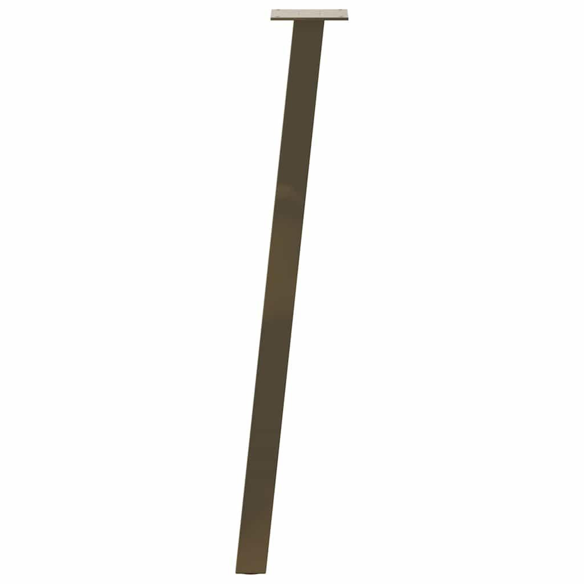 Voir la diapositive 5 : VIDAXL Pieds de table basse acier naturel 4 pcs 72 cm acier