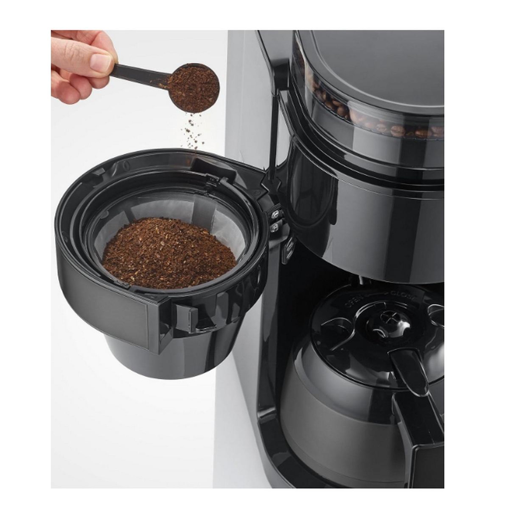 Voir la diapositive 3 : SEVERIN Cafetière filtre isotherme 8 tasses 900w noir - 4831