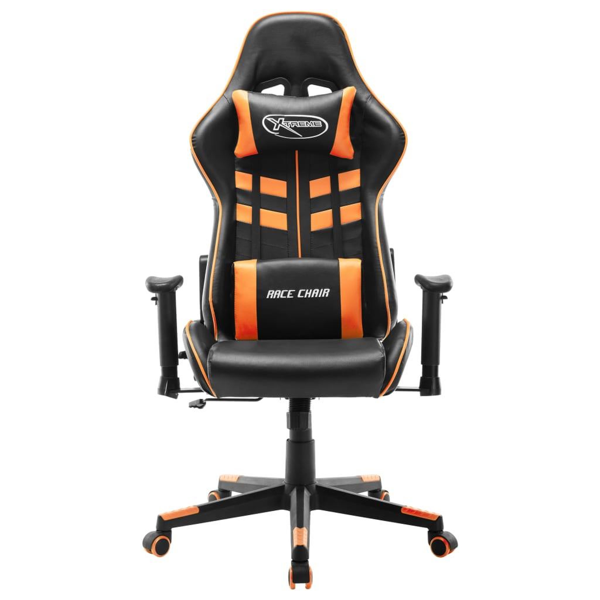 Voir la diapositive 2 : VIDAXL Chaise de jeu Noir et orange Cuir artificiel