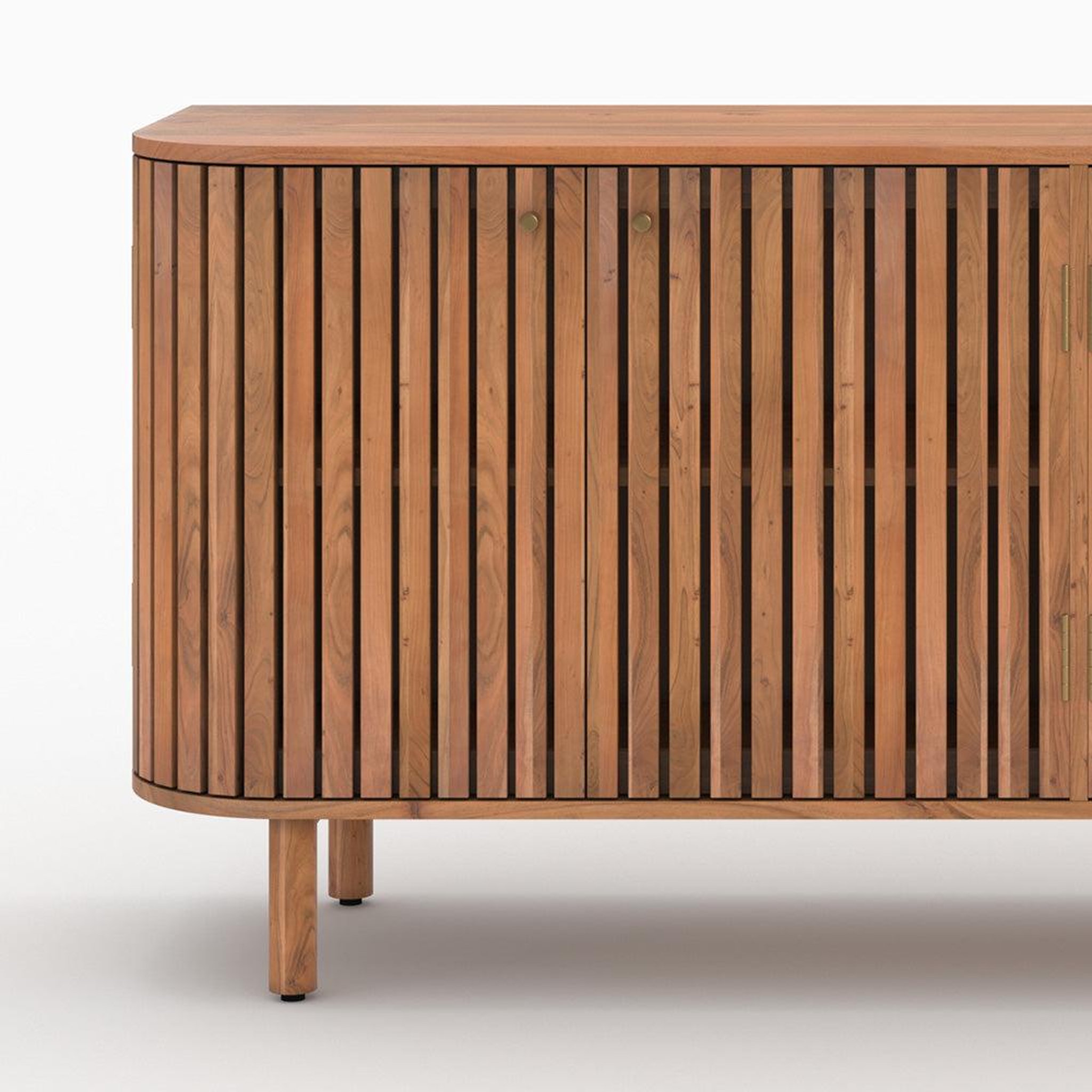 Voir la diapositive 6 : MAISON PAVANE Buffet en bois d'acacia 4 portes-paola