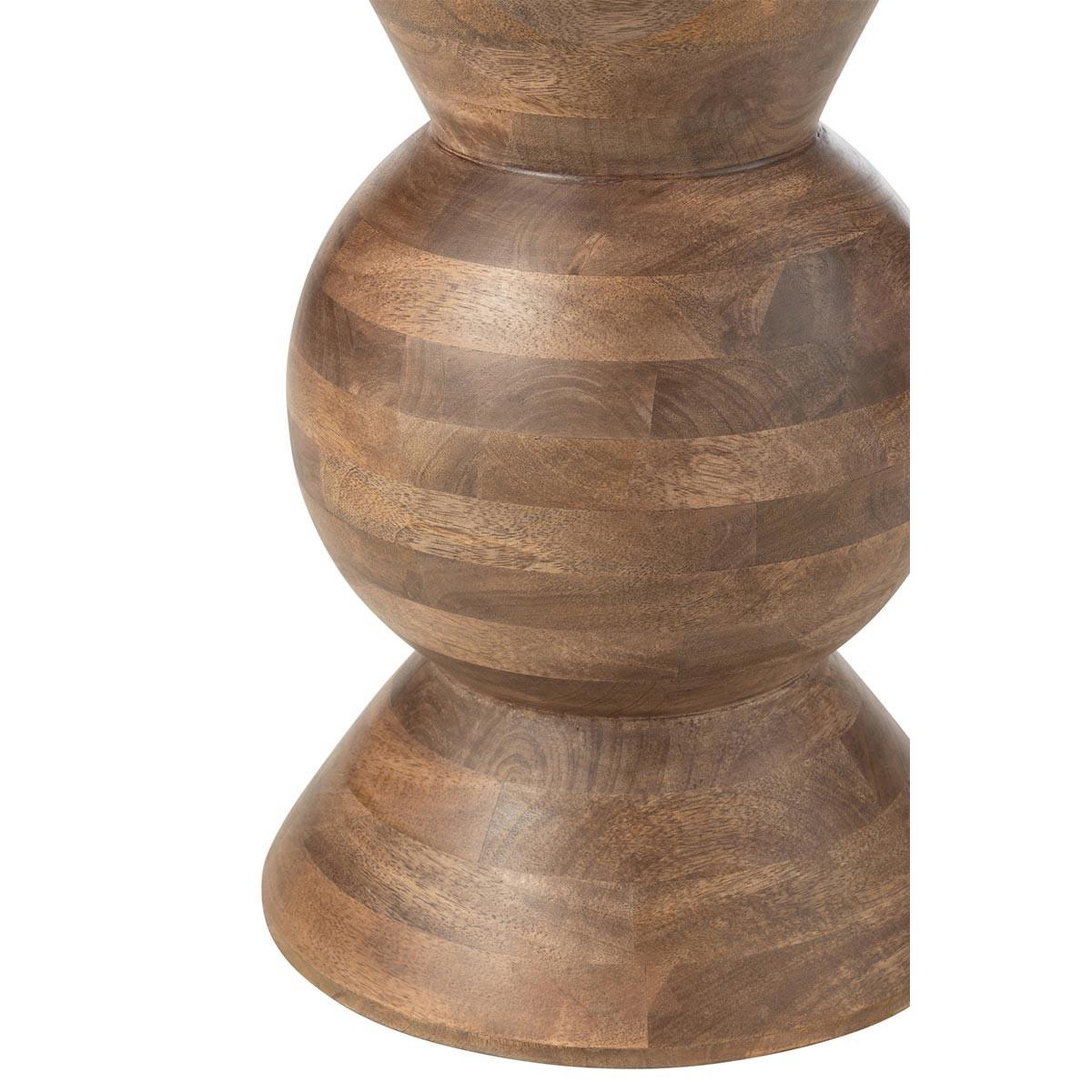 Voir la diapositive 3 : J-LINE Table d'appoint en bois  candy  50cm marron