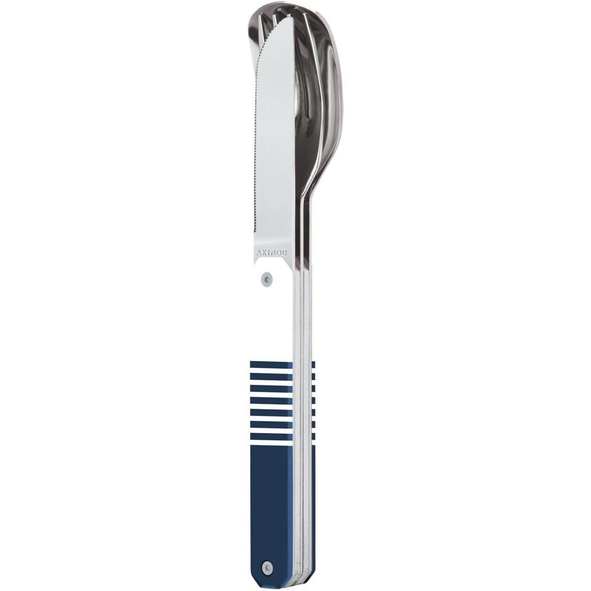 AKINOD Couverts 3 couverts droits 12h34 mariniere bleue