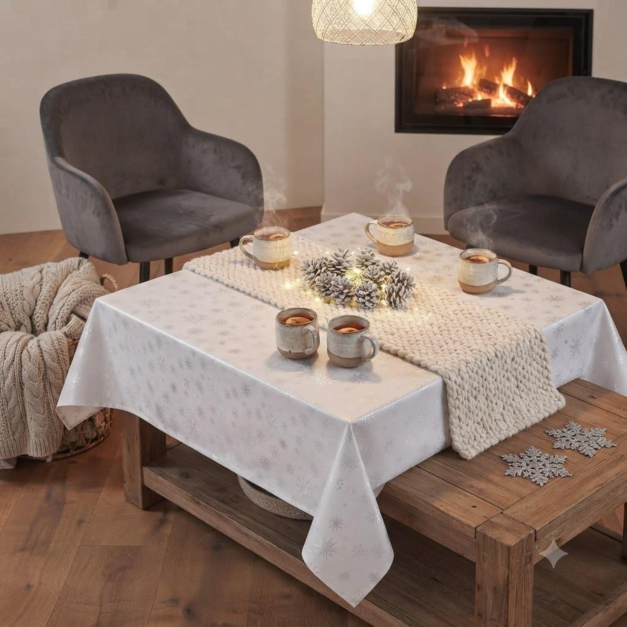 Voir la diapositive 6 : Eden Nappe collection astre métallisée